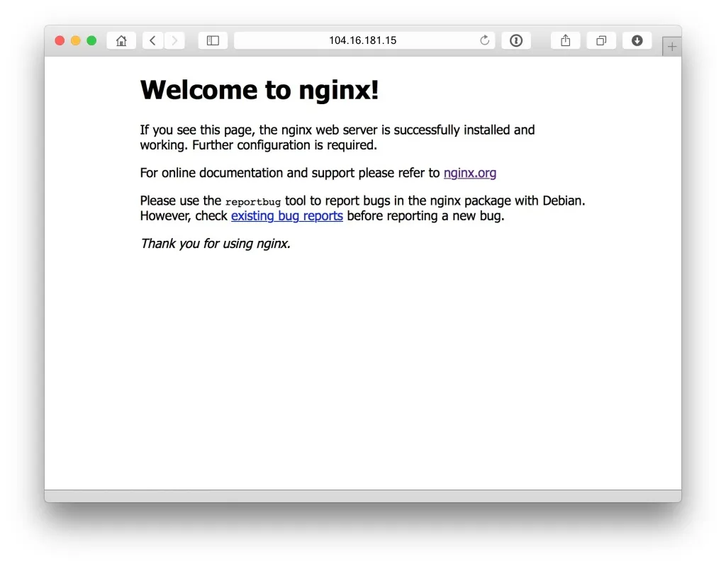 welcome to nginx