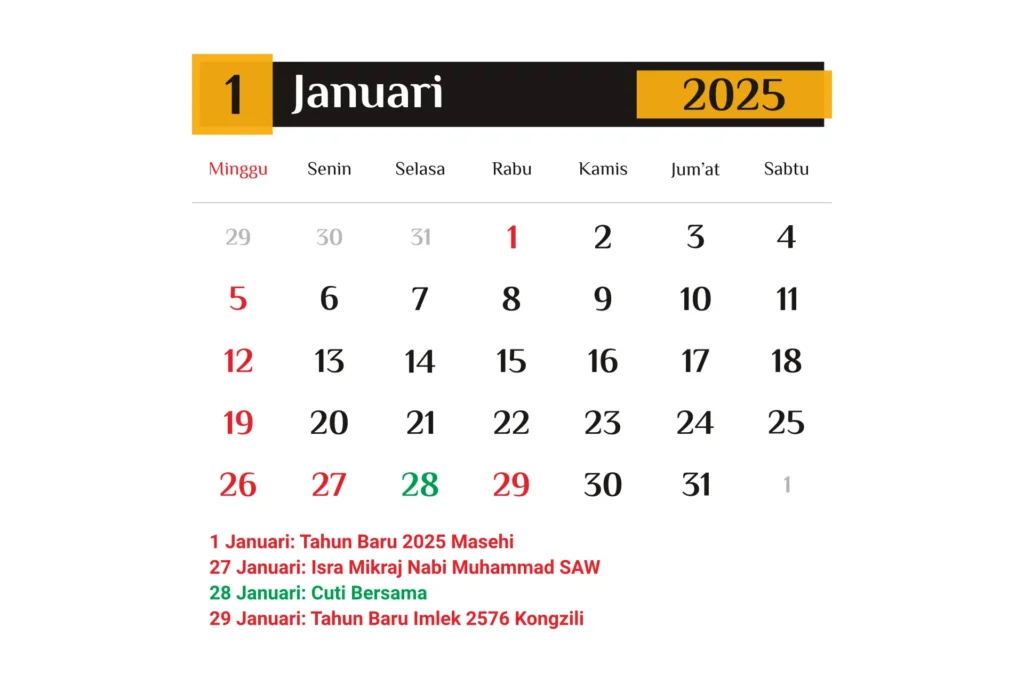 template kalender 2025